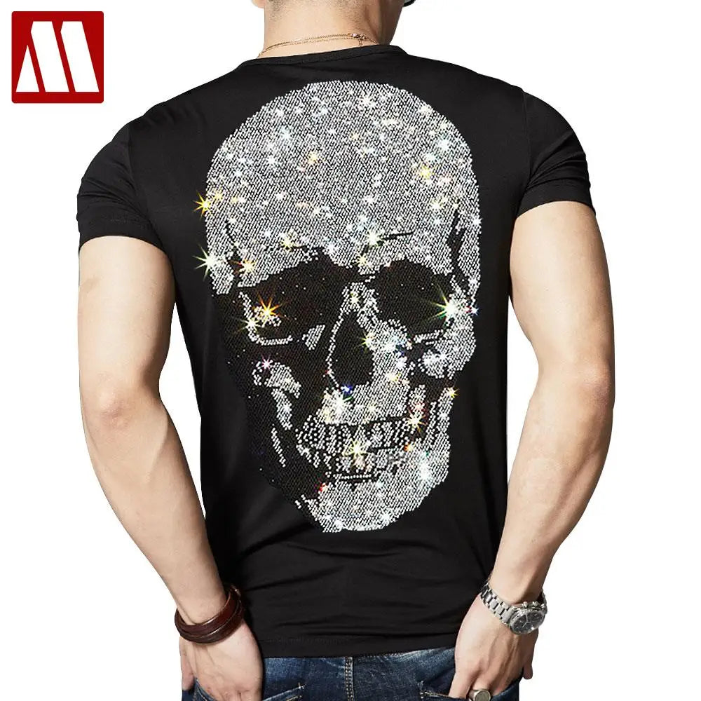 T Shirt Men Skull Print Streetwear