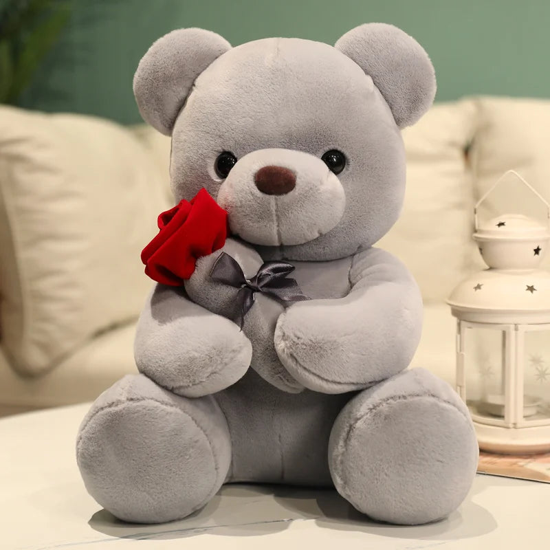 Teddy Bear with Roses Plush Toy