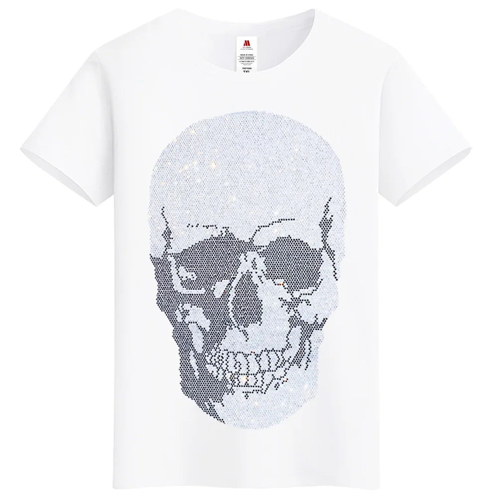 T Shirt Men Skull Print Streetwear