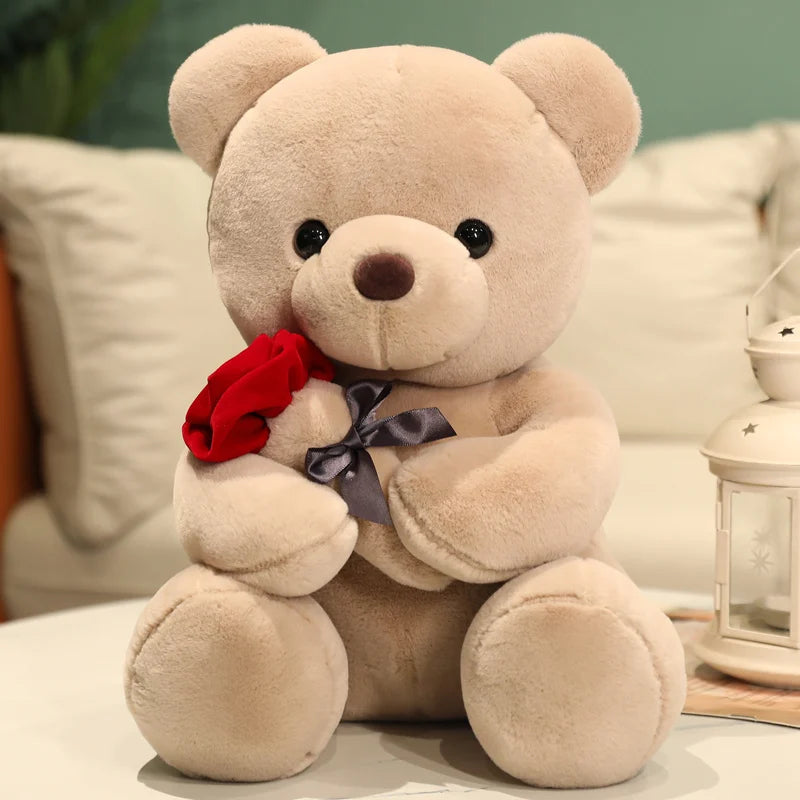 Teddy Bear with Roses Plush Toy